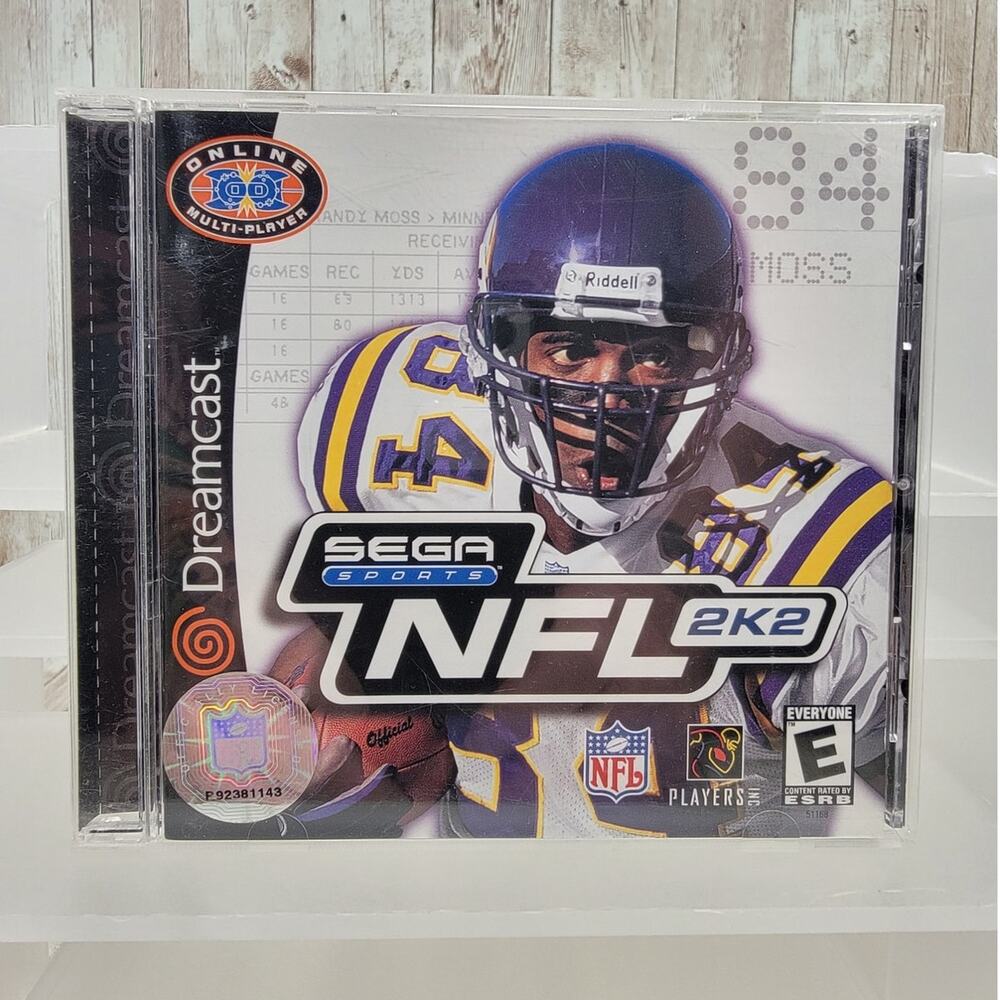 NFL 2K2 (Sega Dreamcast, 2001) Disc Super Clean